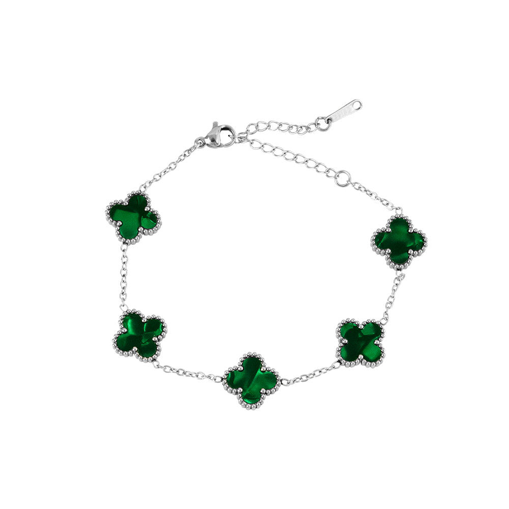 Pulsera Laurent Plateado Acero Hombre