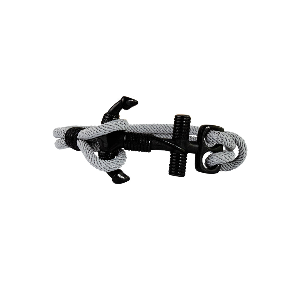 Pulsera Navegante Gris Tejida Hombre