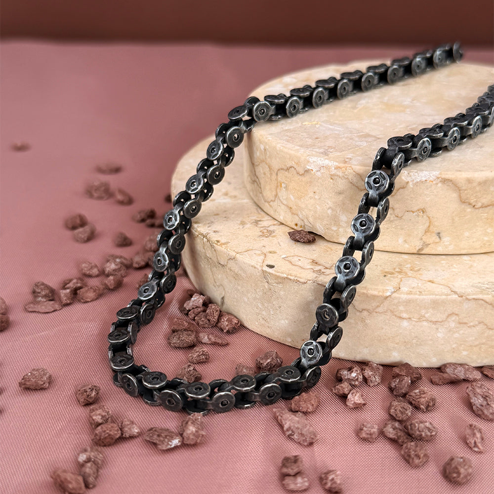 Collar Cronos Acero Hombre