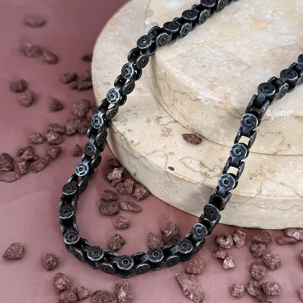 Collar Cronos Acero Hombre