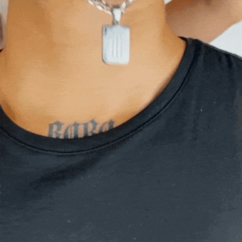 Collar Alianza Lima Escudo Plateado Acero
