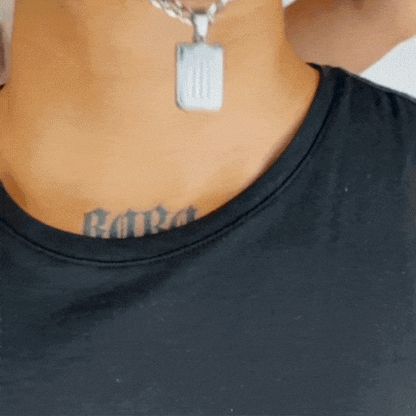 Collar Alianza Lima Escudo Plateado Acero