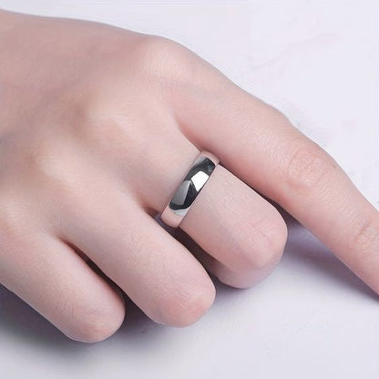 anillo liso, anillo de hombre, anillo de mujer, anillo plateado, anillo de plata