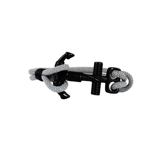 Pulsera Navegante Gris Tejida Hombre