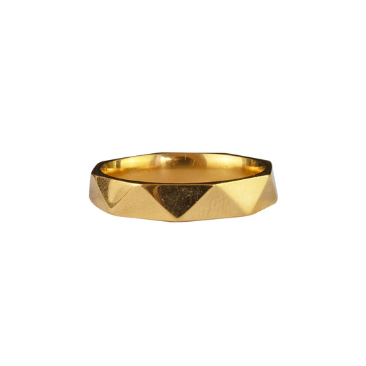 Anillo Vertex Dorado Acero T15 Nacional