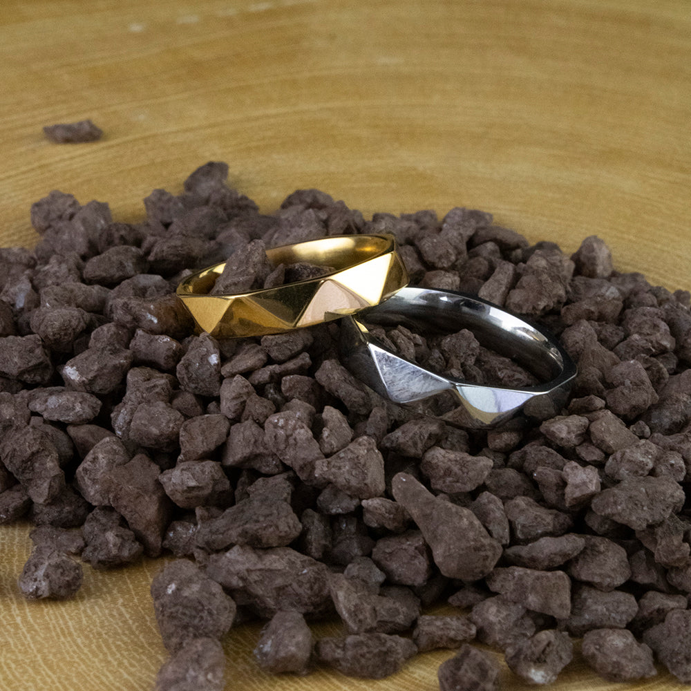 Anillo Vertex Dorado Acero T15 Nacional
