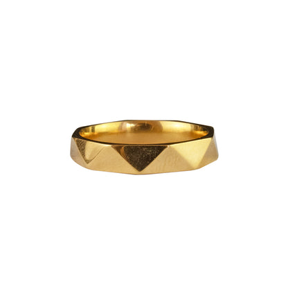 Anillo Vertex Dorado Acero T15 Nacional