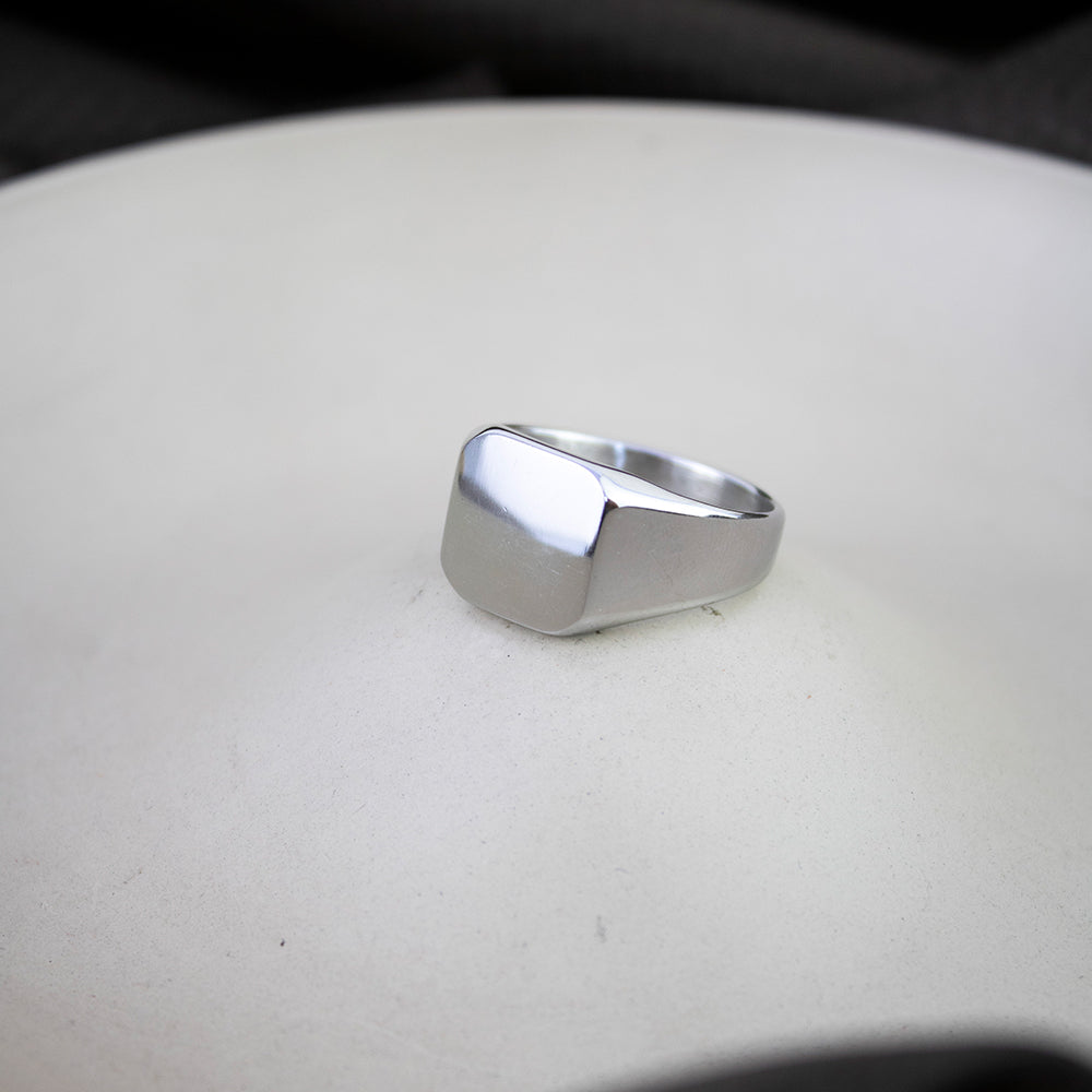 Anillo Prime Dorado Acero Hombre