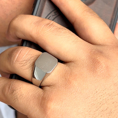 Anillo Prime Dorado Acero Hombre