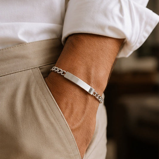 Esclava Plata Cartier Hombre