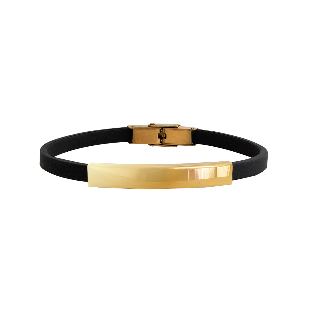 Pulsera Atlas Dorado/Plateado Acero Hombre