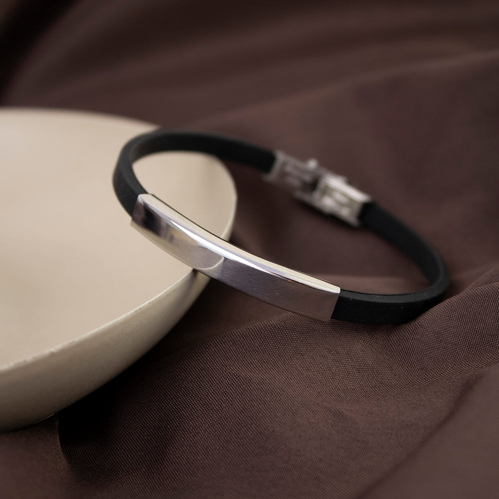 Pulsera Atlas Dorado/Plateado Acero Hombre