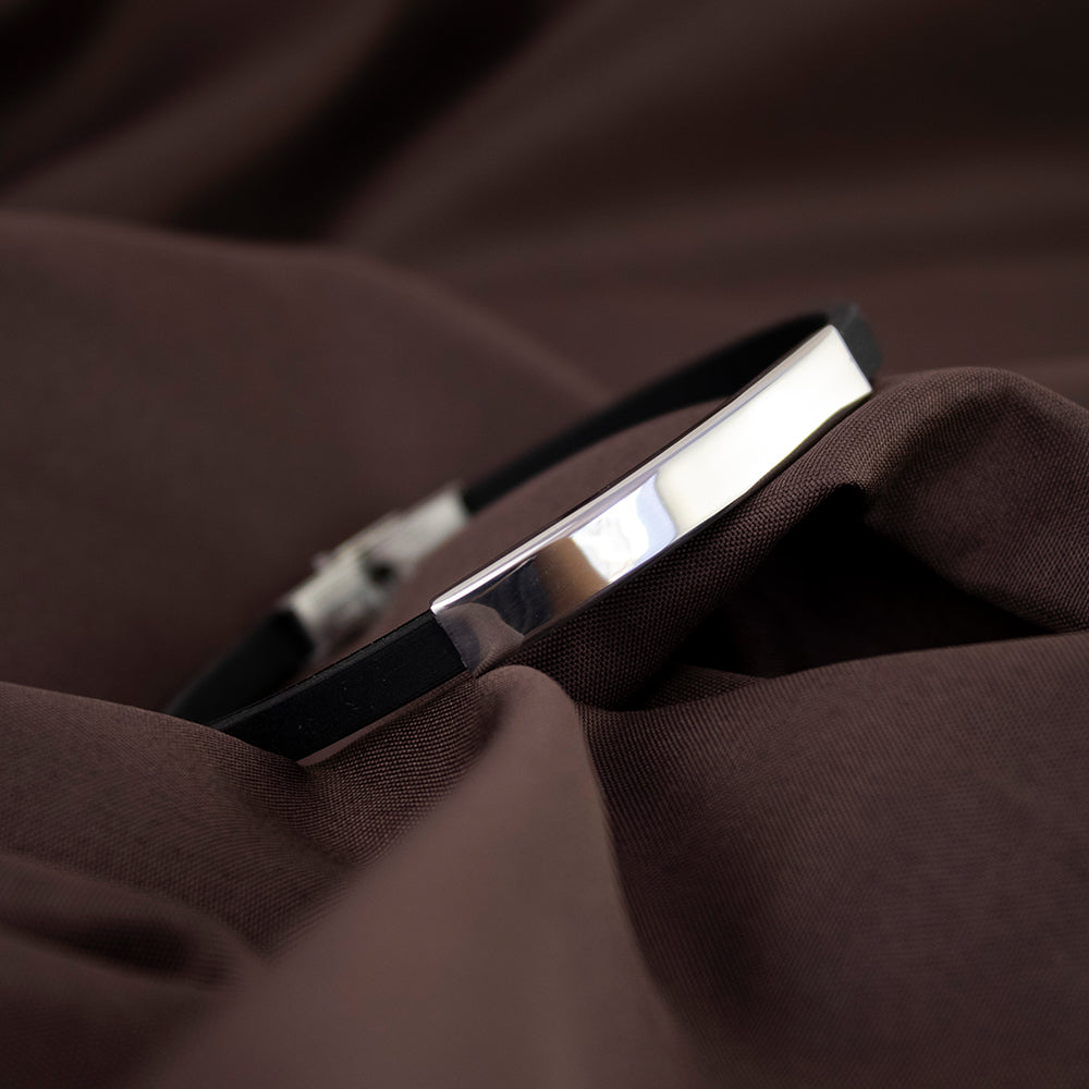 Pulsera Atlas Dorado/Plateado Acero Hombre