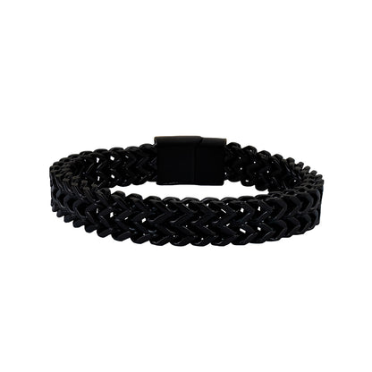 Pulsera Axis Negro Acero Hombre