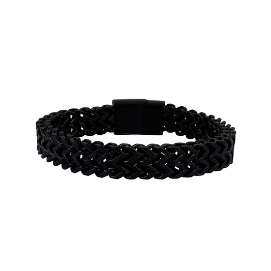 Pulsera Axis Negro Acero Hombre