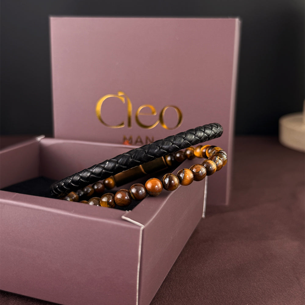 Pulsera Guardian Dorado Acero Hombre