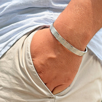 Pulsera Salvatore Plateado Acero Hombre