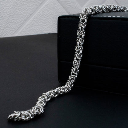 Pulsera Matteo Plateado Acero Hombre