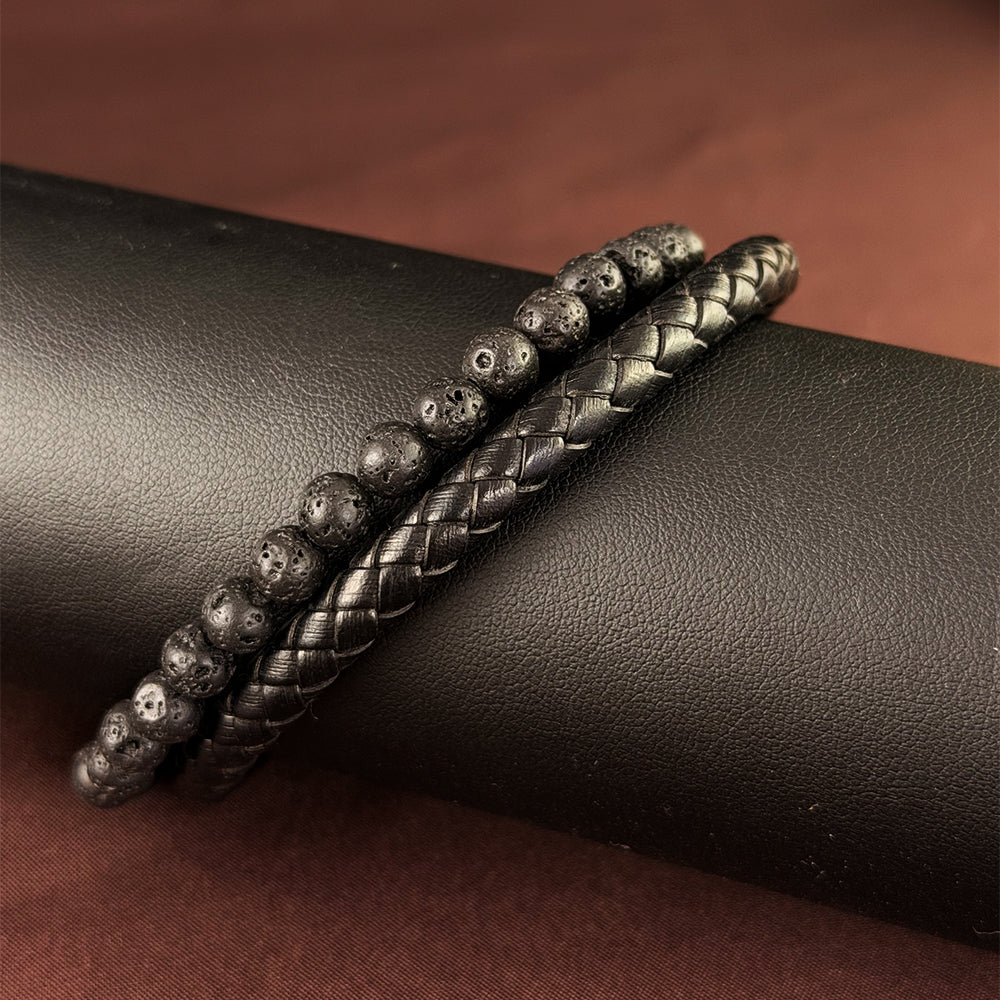 Pulsera Alpha Dorado Acero Hombre