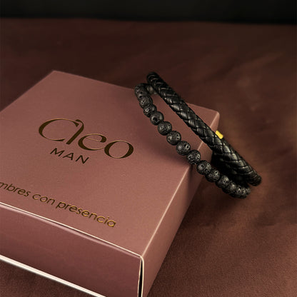 Pulsera Alpha Dorado Acero Hombre