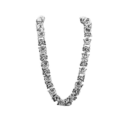 Cadena Fortress Plateado Acero Hombre