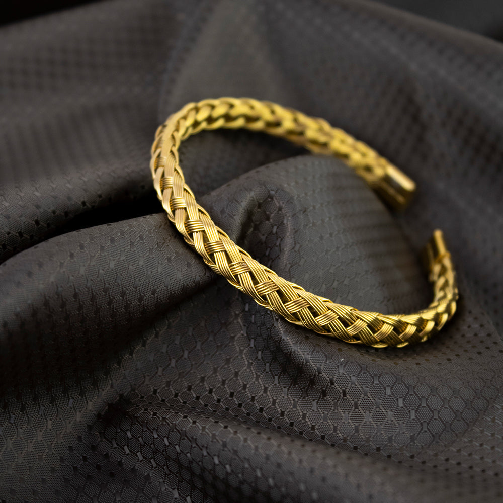 Pulsera Forge Dorado Acero Hombre