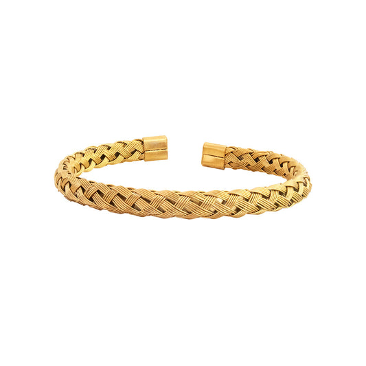 Pulsera Forge Dorado Acero Hombre
