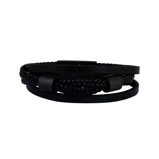 Pulsera Titan Negro Acero Hombre