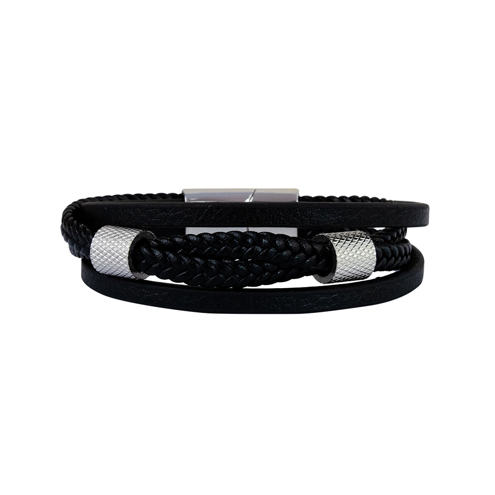 Pulsera Titan Negro Acero Hombre